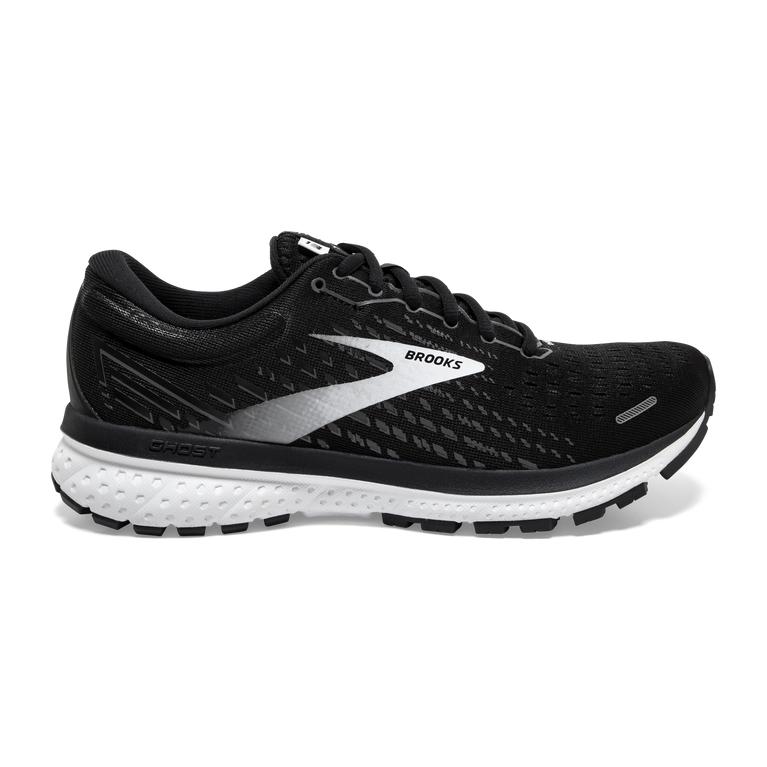 Brooks Women's Ghost 13 Road Running Shoes - Black/Blackened Pearl/White (UDRZ59612)